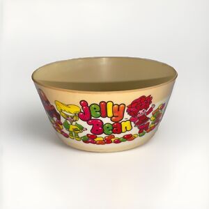 Vintage 1981 Deka Jelly Bean Company Plastic 20oz Bowl Lucy Lemon Very Cherry